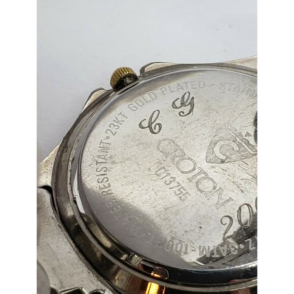 Croton C13755 Vintage Men 23k Gold Plate